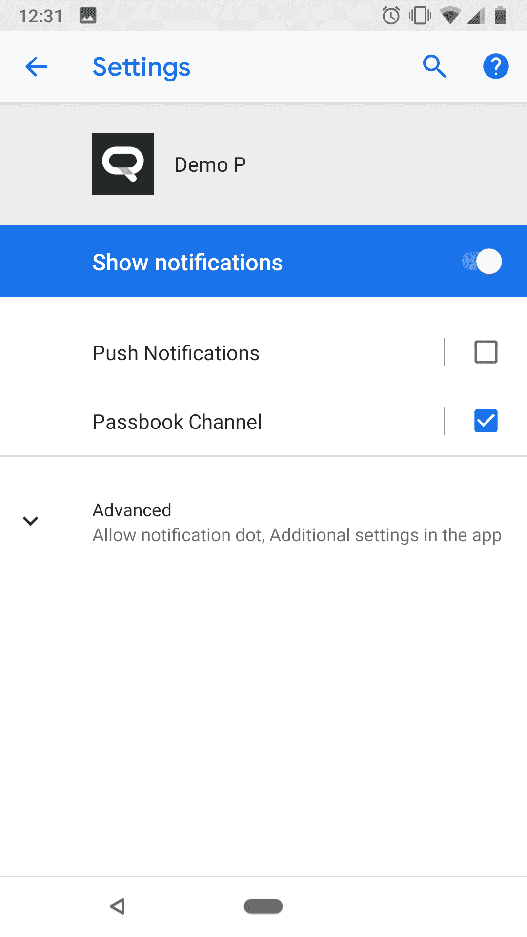 Notification Settings