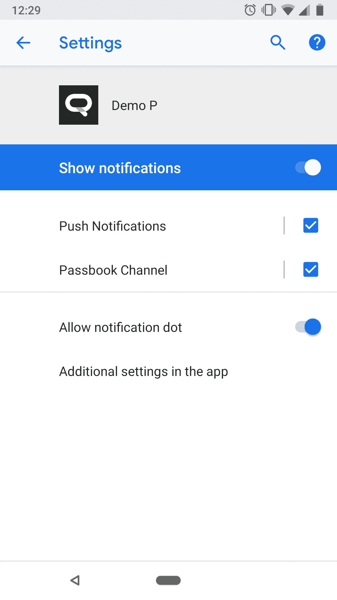 Notification Settings