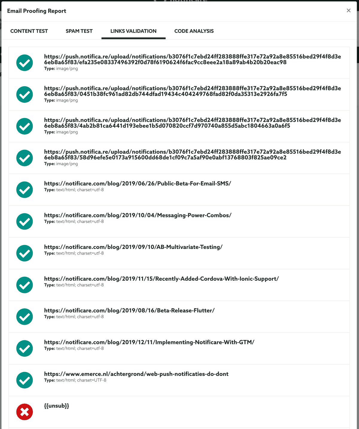 Links Validation