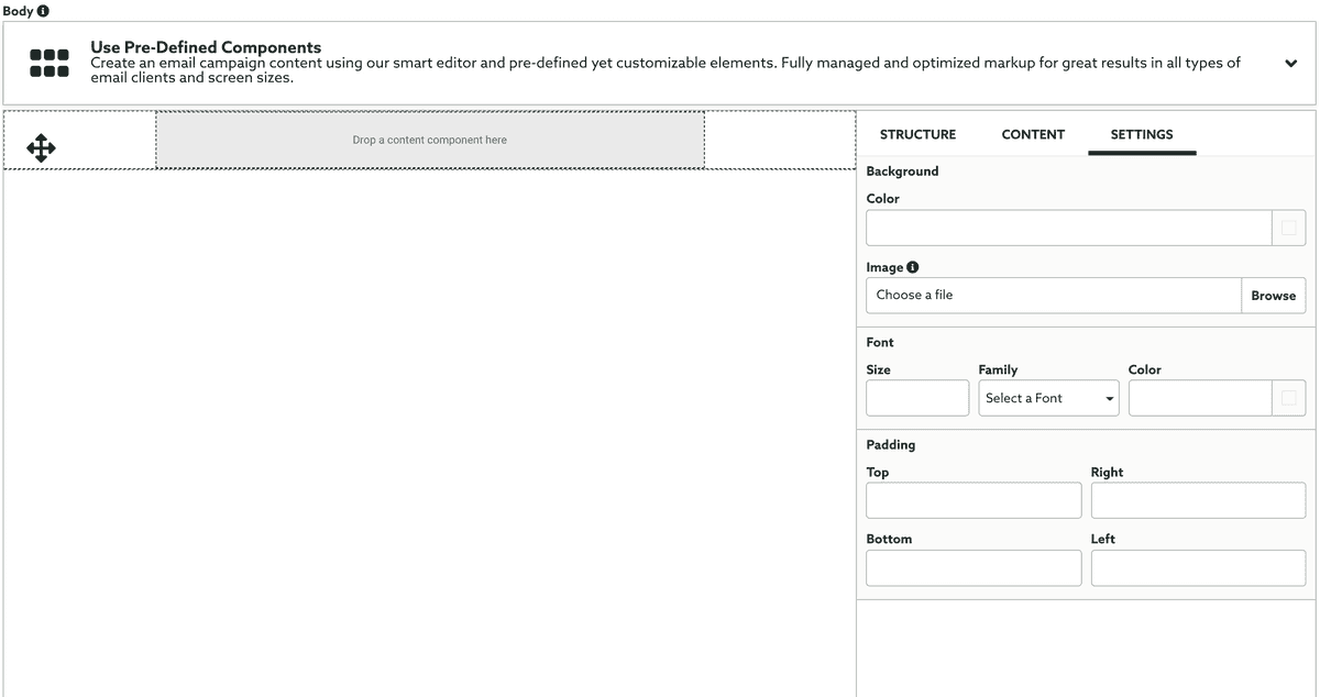 Email Composer Settings