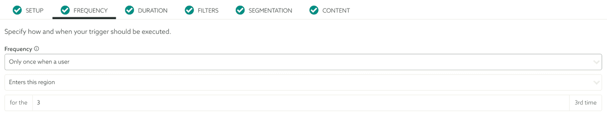 New Frequency in Geo-Triggers